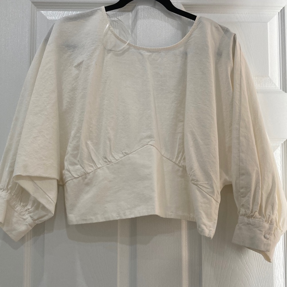 White Zara top